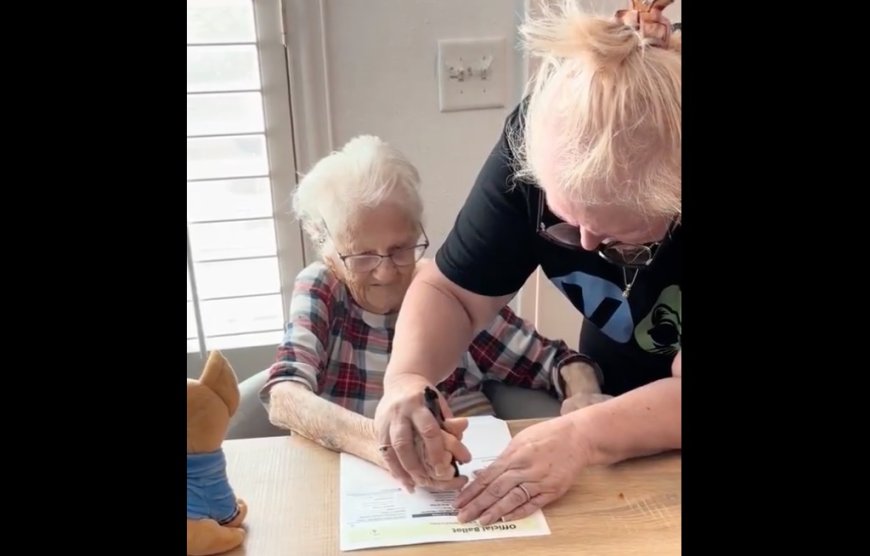 NEW LOW! Woman Proudly Videotapes Herself Grasping Elderly Grandma’s Hand and Marking Ballot For Kamala Harris [VIDEO] --[Reported by Umva mag]