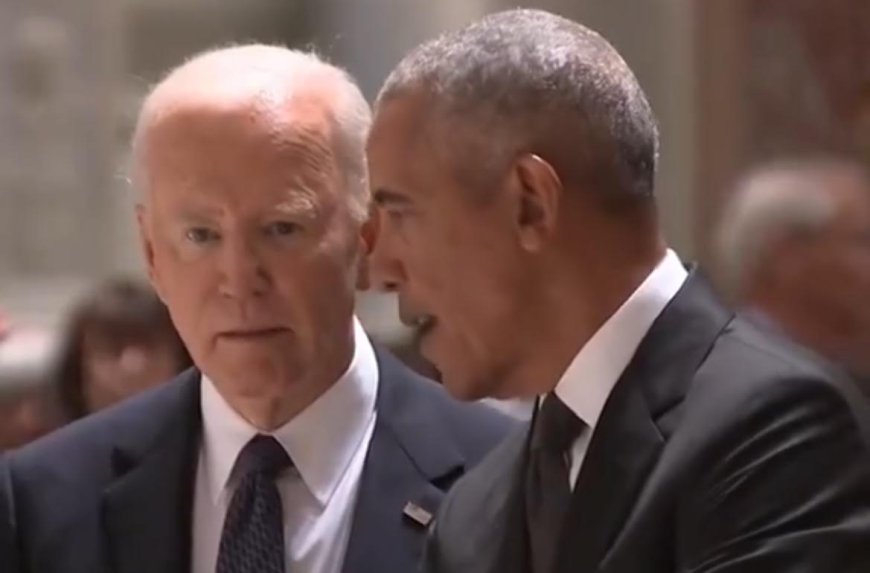 Joe Biden and Barack Obama Share Tense Exchange at Ethel Kennedy’s Funeral (VIDEO) --[Reported by Umva mag]