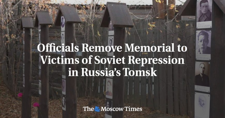 Officials Remove Memorial to Victims of Soviet Repression in Russia’s Tomsk --[Reported by Umva mag]