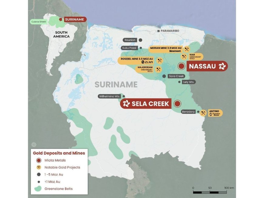 Miata Metals Establishes Gold Exploration Portfolio in Suriname Through 79North Acquisition --[Reported by Umva mag]