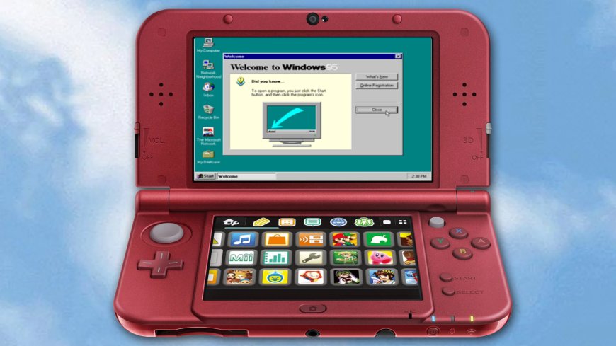 A modder got Windows 95 running on a Nintendo 3DS… very slowly --[Reported by Umva mag]