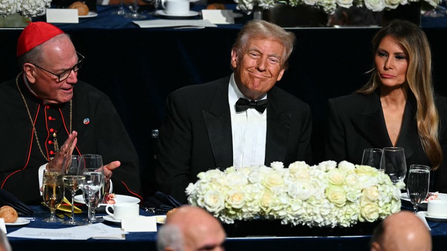 Trump speaks at annual Al Smith dinner, Harris sends pre-recorded vid --[Reported by Umva mag]