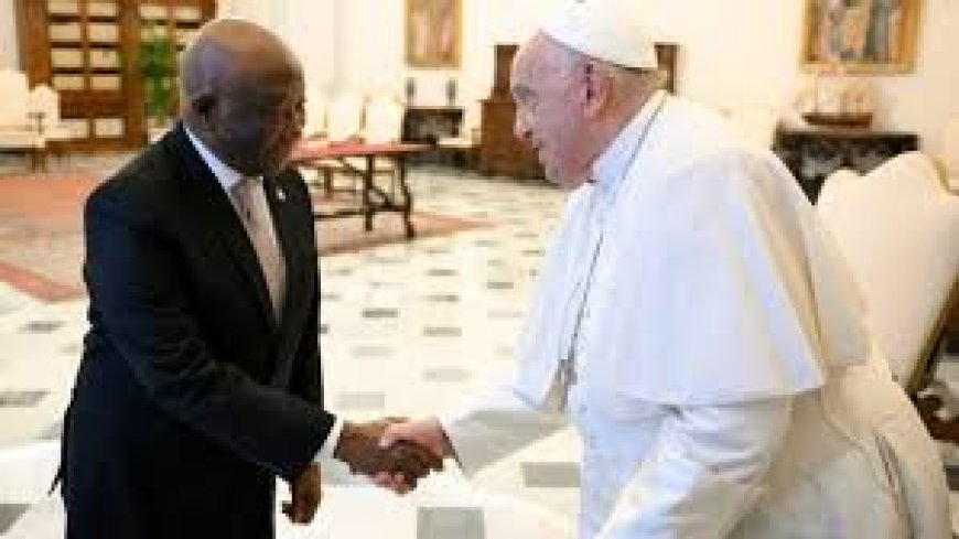 Pope Francis receives Liberian leader --[Reported by Umva mag]