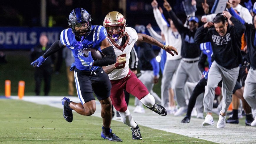 Duke football tops Florida State for first win in series in 23 games --[Reported by Umva mag]