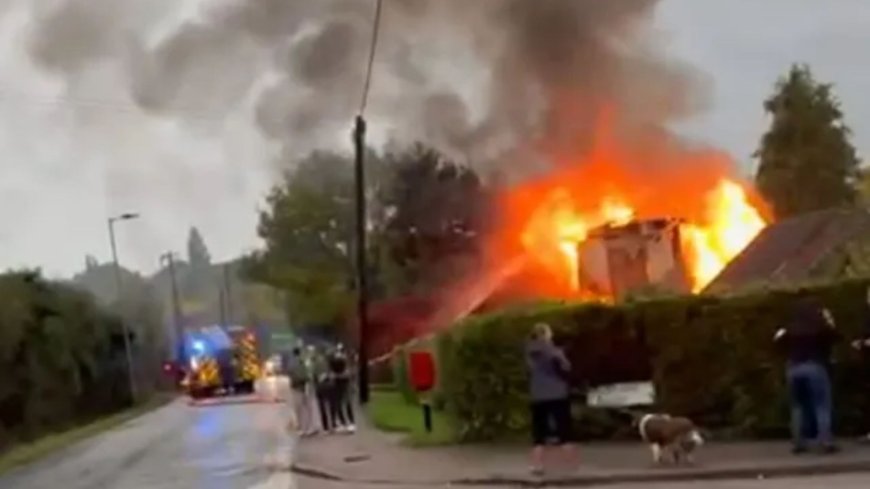 Huge explosion kills man in Bedford as fire rips through house with another person suffering ‘serious injuries’ --[Reported by Umva mag]