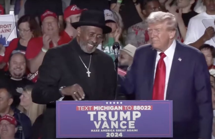 Boxing Legend Tommy ‘The Hitman’ Hearns Joins Trump On Stage at Detroit Rally, Receives Praise From Former President --[Reported by Umva mag]