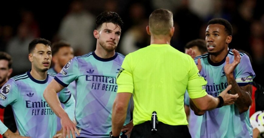 What Declan Rice told referee after Arsenal’s defeat to Bournemouth --[Reported by Umva mag]