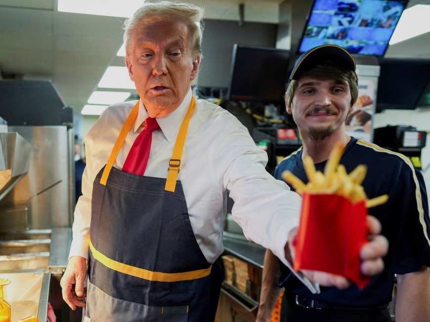 Trump visits McDonald’s as Harris speaks to churchgoers in swing state push --[Reported by Umva mag]