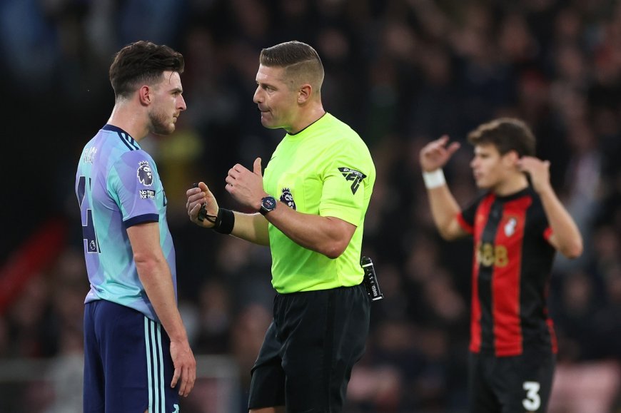 Declan Rice is getting attention for his words to the referee after Bournemouth defeat --[Reported by Umva mag]